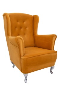 Fotel Royal Musztardowy