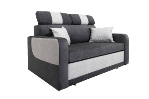 Sofa Tapicerowana Szaro-Biała WOJTEK