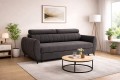 solidna czarna sofa tapicerowana od producenta